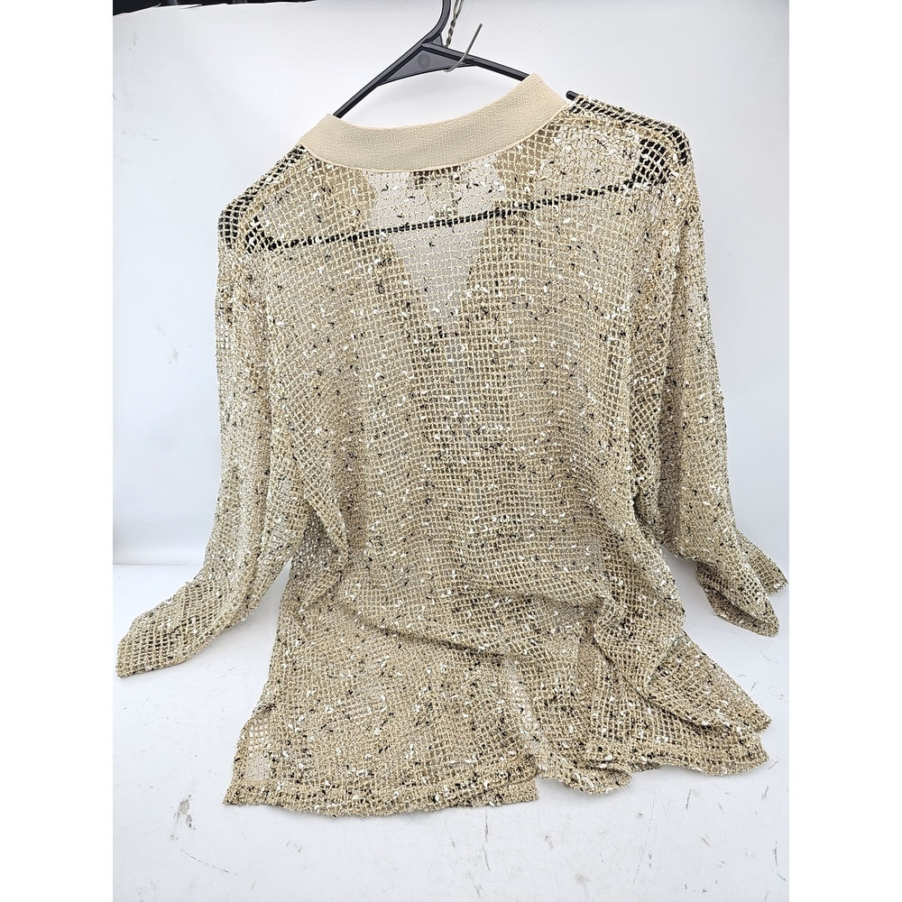 Draper's & Damon's Open Weave Button Cardigan - Picture 4 of 5